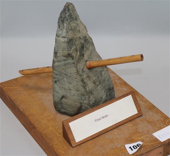 John Loveridge. A sculpture, First Note